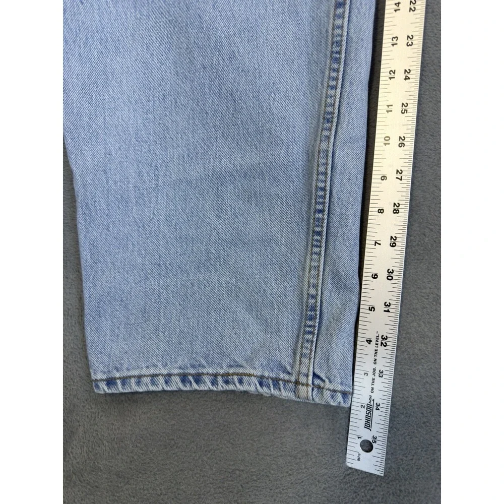 Vintage Levis Jeans Mens 38x34 Blue Light Wash 570 Taper Baggy Made‎ In USA 90s